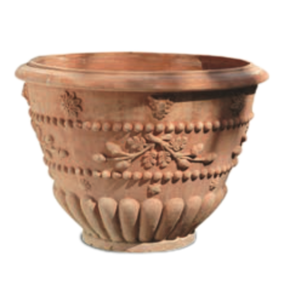 großer Terracotta Blumentopf